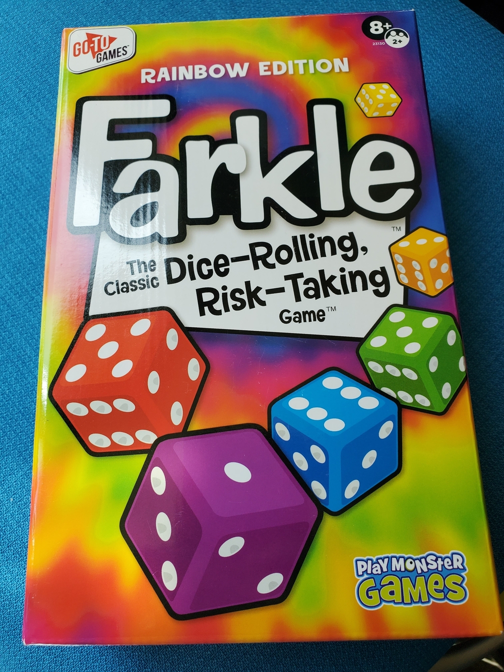 Farkle Rainbow Edition Dice Game by PlayMonster - Colorful Family Fun